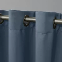 Exclusive Home Curtains Sateen Grommet Top Blackout Set of 2 Curtain Panel