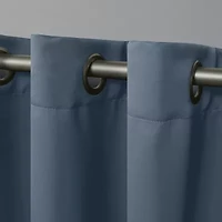 Exclusive Home Curtains Sateen Grommet Top Blackout Set of 2 Curtain Panel