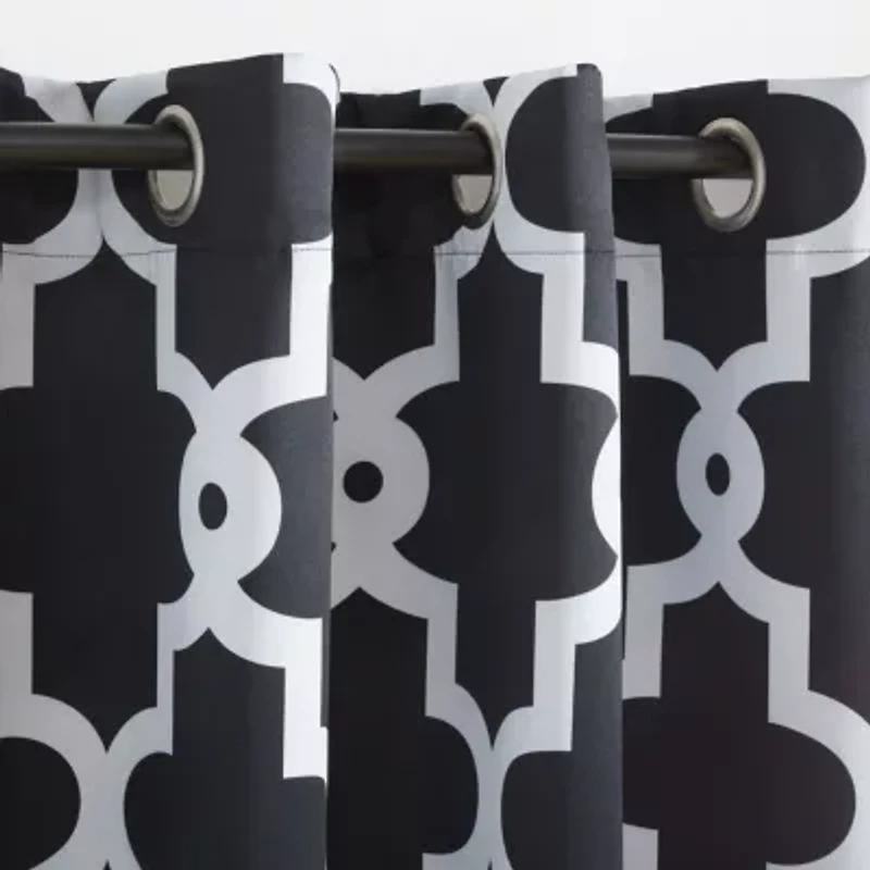 Exclusive Home Curtains Ironwork Grommet Top Energy Saving Blackout Set of 2 Curtain Panel