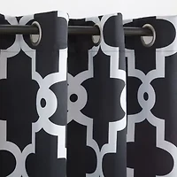 Exclusive Home Curtains Ironwork Grommet Top Energy Saving Blackout Set of 2 Curtain Panel