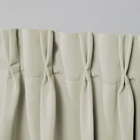 Exclusive Home Curtains Sateen Pinch Pleat Energy Saving Blackout Set of 2 Curtain Panel