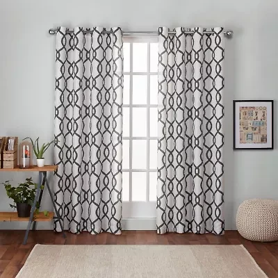 Exclusive Home Curtains Kochi Grommet Top Light-Filtering Set of 2 Curtain Panel