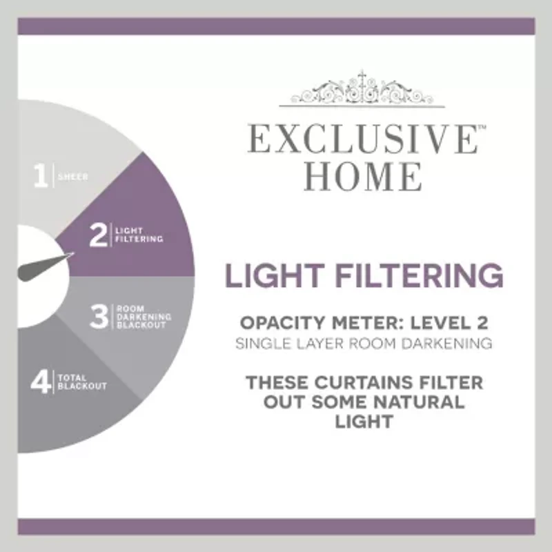 Exclusive Home Curtains Miami Tab Top Light-Filtering Set of 2 Outdoor Curtain Panel
