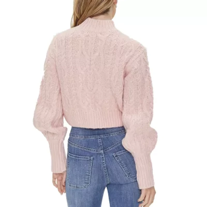 Forever 21 Juniors Womens Mock Neck Long Sleeve Pullover Sweater