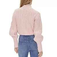 Forever 21 Juniors Womens Mock Neck Long Sleeve Pullover Sweater