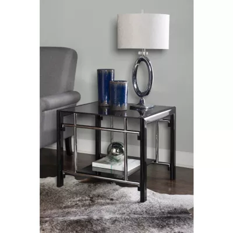 Lambert Living Room Collection 2-pc. Glass End Table
