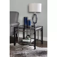 Lambert Living Room Collection 2-pc. Glass End Table