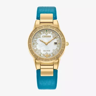 Citizen Jasmine Womens Blue Leather 2-pc. Watch Boxed Set Ga1072-07d