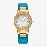 Citizen Jasmine Womens Blue Leather 2-pc. Watch Boxed Set Ga1072-07d