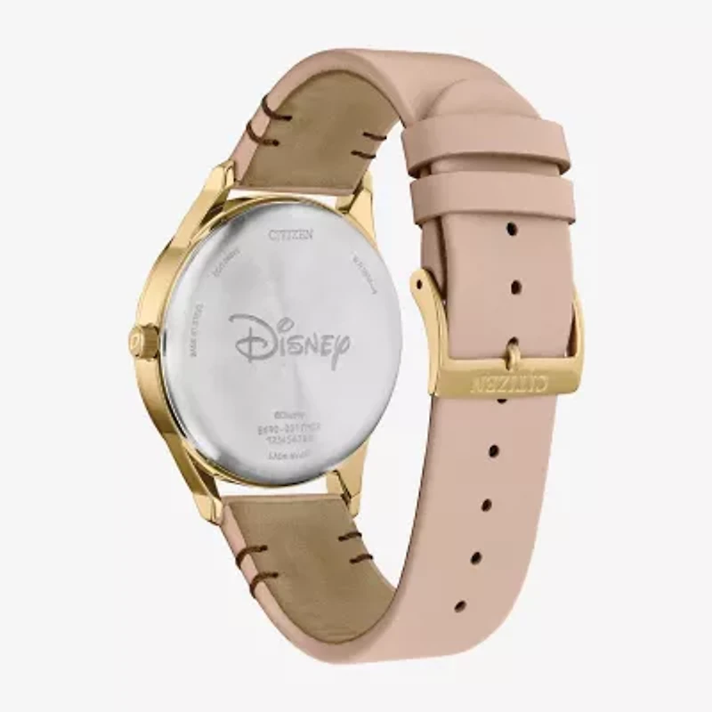 Citizen Mickey Mouse Mickey Mouse Womens Pink Leather Strap Watch Bv1132-08w