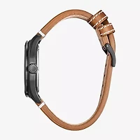 Citizen Mickey Sport Mickey Mouse Mens Brown Leather Strap Watch Bv1089-05w