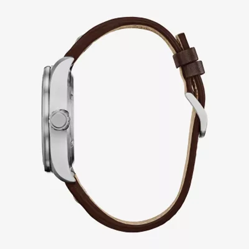 Citizen Han Solo Star Wars Mens Brown Leather Strap Watch Aw5009-03w