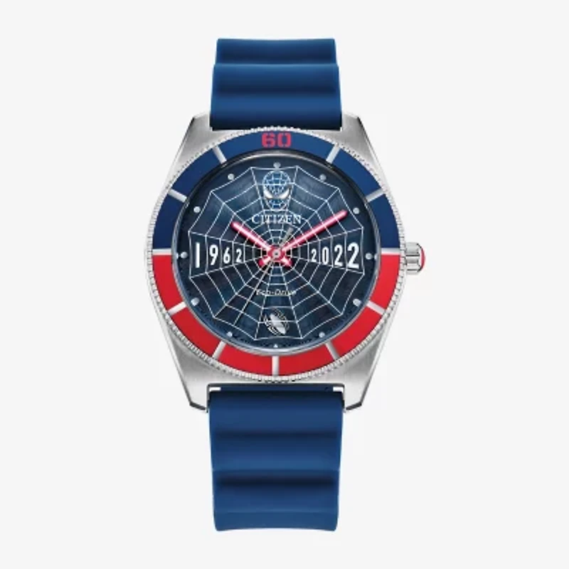 Citizen Marvel Spiderman Mens Blue 3-pc. Watch Boxed Set Aw2050-49w