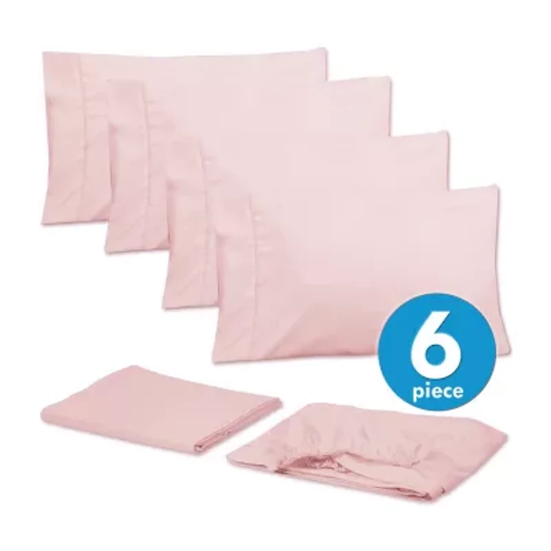 Sweet Home Collection™ Luxury Soft Microfiber Wrinkle Free Deluxe Sheet Set with Bonus Pillowcases