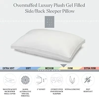 Ella Jayne Gussetted Firm Plush Down Alternative Side/Back Sleeper Pillow