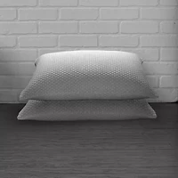 Ella Jayne Cool N' Comfort Medium Density Gel Fiber Pillow with CoolMax Technology, for All Sleep Positions, Set of 2