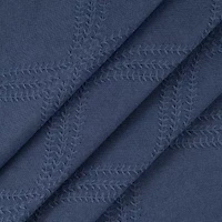 Fieldcrest Heritage Davina Intertwining Vines Grommet Top Energy Saving 100% Blackout Single Curtain Panel