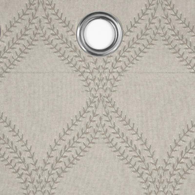 Fieldcrest Heritage Davina Intertwining Vines Grommet Top Energy Saving 100% Blackout Single Curtain Panel