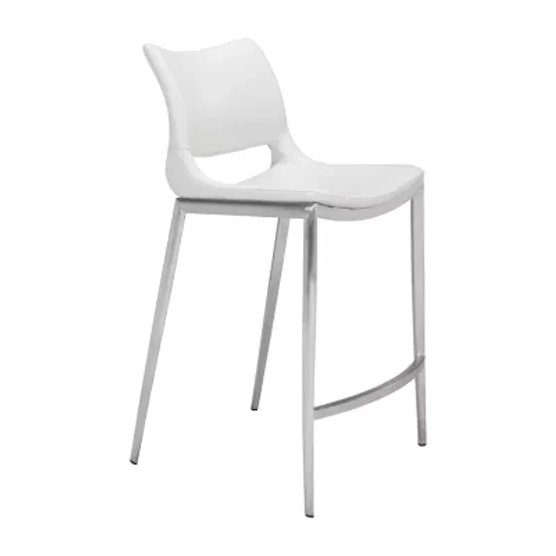 Zuo Modern Ace 2-pc. Counter Height Upholstered Bar Stool