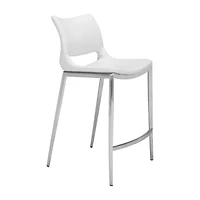Zuo Modern Ace 2-pc. Counter Height Upholstered Bar Stool