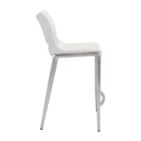 Zuo Modern Ace 2-pc. Counter Height Upholstered Bar Stool