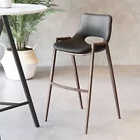 Zuo Modern Desi 2-pc. Upholstered Bar Stool
