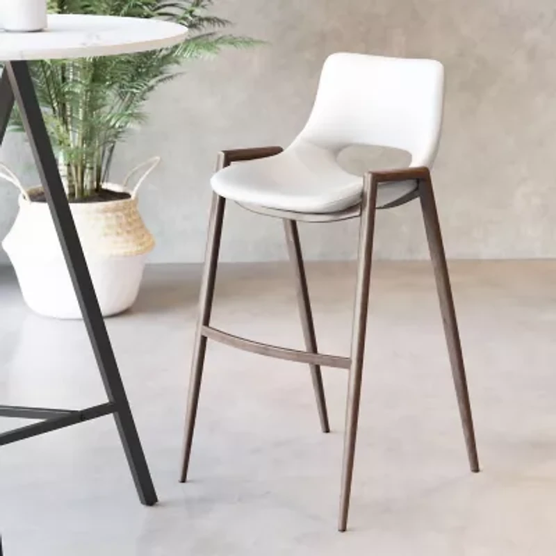 Zuo Modern Desi 2-pc. Upholstered Bar Stool