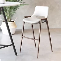 Zuo Modern Desi 2-pc. Upholstered Bar Stool