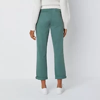 St. John's Bay Women's  Relaxed Fit Girl Friend Chino Pant