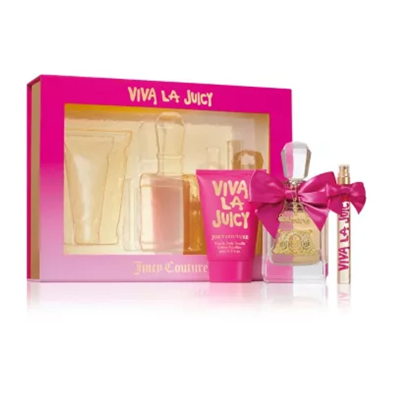 Juicy Couture Viva La Juicy Eau De Parfum 3.4 Oz 3-Pc Gift Set ($158 Value)