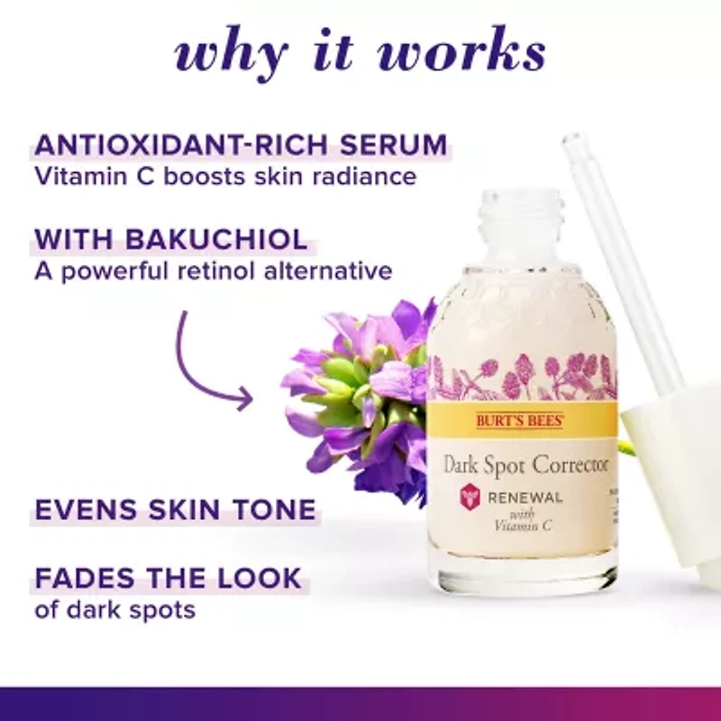 Burts Bees Renewal Dark Spot Corrector Face Treatment