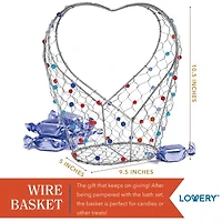Lovery Ocean Wave Home Spa Kit - 11pc Jeweled Heart Set
