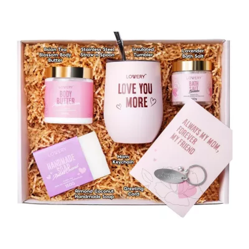Lovery Spa Gift Box For Mom - 7 Pc Care Package