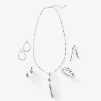 Worthington Silver Tone Womens Drop Earrings