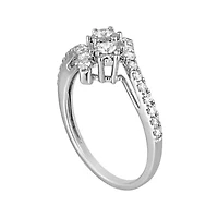 Two Forever™ 1 CT.T.W. Natural Diamond Two-Stone 10K White Gold Ring