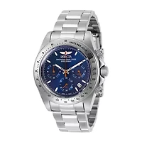 Invicta Mens Silver Tone Stainless Steel Bracelet Watch