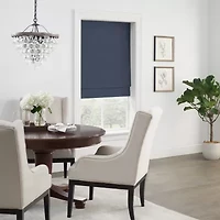 Eclipse Faux Silk Energy Saving Cordless Blackout Roman Shade