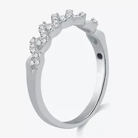 I Said Yes (H-I / I1) Womens 1/4 CT. T.W. Lab Grown White Diamond Sterling Silver Anniversary Wedding Band