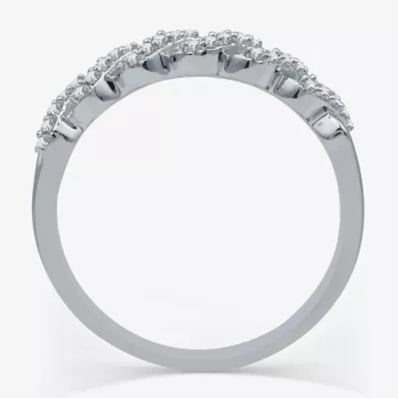 I Said Yes (H-I / I1) Womens 1/4 CT. T.W. Lab Grown White Diamond Sterling Silver Anniversary Wedding Band