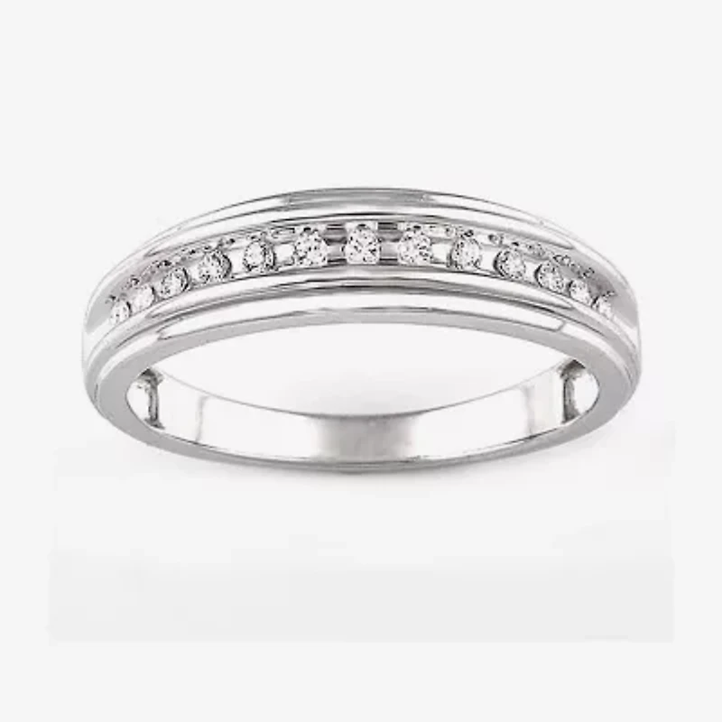 Womens 1/2 CT. T.W. Natural White Diamond 10K Gold Round Side Stone Bridal Set