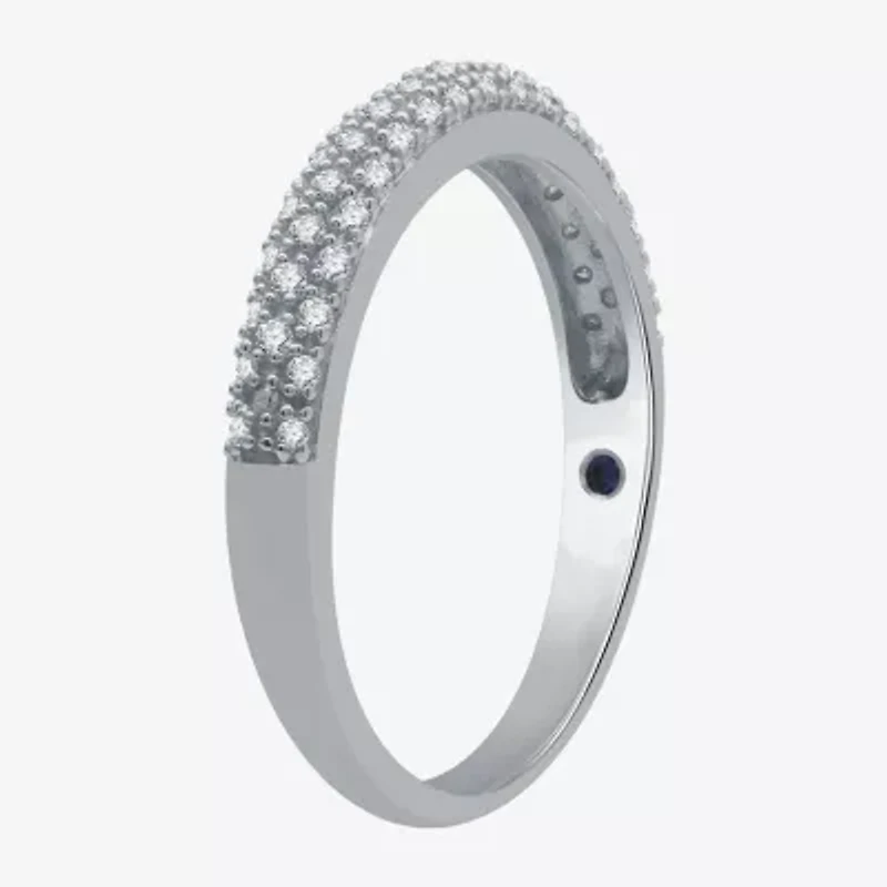 I Said Yes (H-I / I1) Womens 1/5 CT. Lab Grown White Diamond Sterling Silver Anniversary Wedding Band