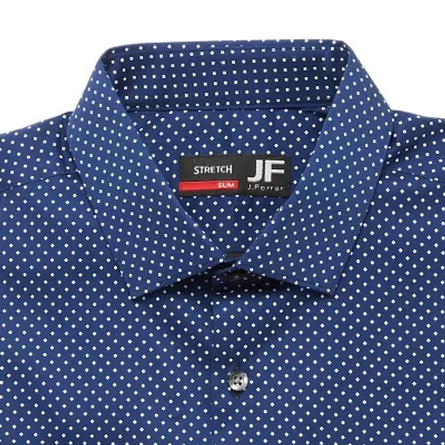 j ferrar slim stretch dress shirt J. Ferrar Ultra Comfort Mens Slim Fit Stretch Fabric Wrinkle Free Long Sleeve Dress Shirt