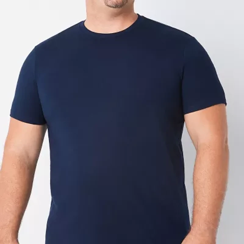 St. John's Bay Super Soft Mens Crew Neck Short Sleeve Quick Dry Big and Tall T-Shirt