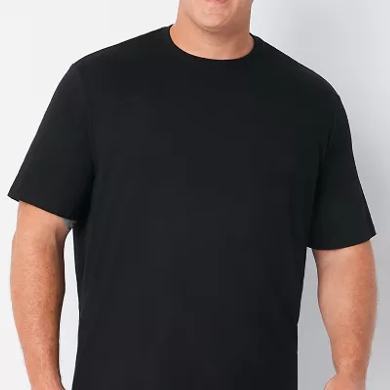 St. John's Bay Super Soft Mens Crew Neck Short Sleeve Quick Dry Big and Tall T-Shirt