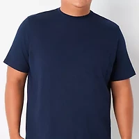 St. John's Bay Super Soft Pocket Mens Crew Neck Short Sleeve Quick Dry Big and Tall T-Shirt
