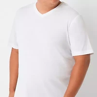 St. John's Bay Super Soft Mens V Neck Short Sleeve Quick Dry Big and Tall T-Shirt
