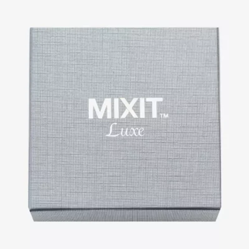 Mixit Gold Tone Pendant Necklace & Stud Earrings Womens Heart Hypoallergenic 2-pc. Jewelry Set