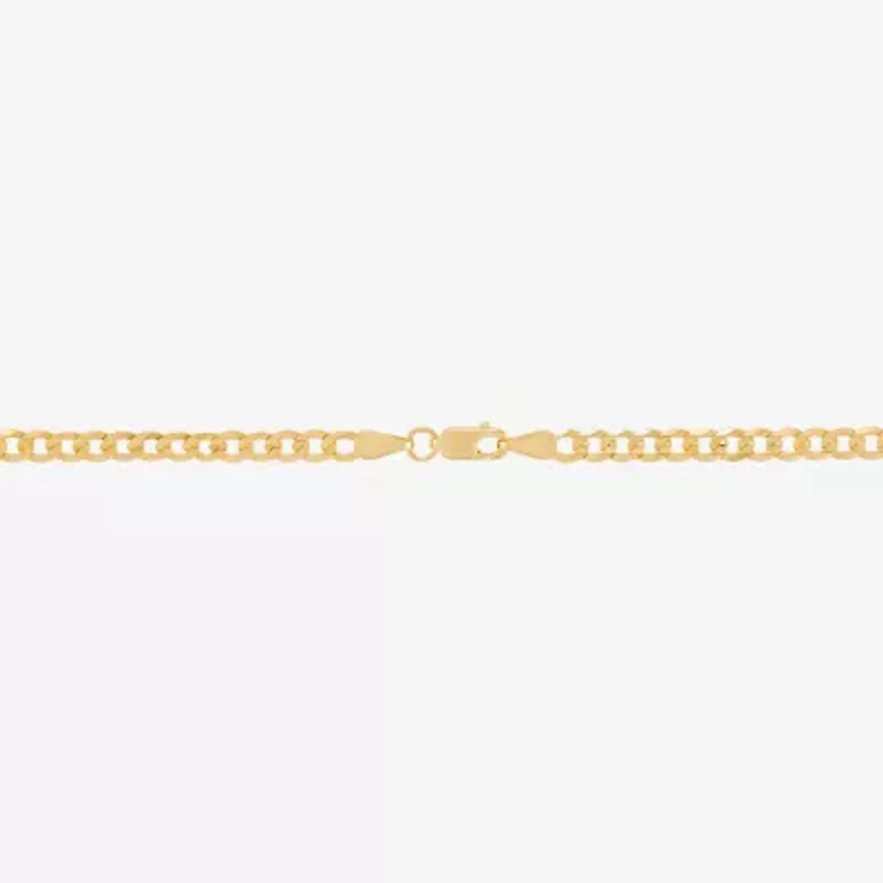 Unisex Adult 14K Gold 24 Inch Curb Chain Necklace