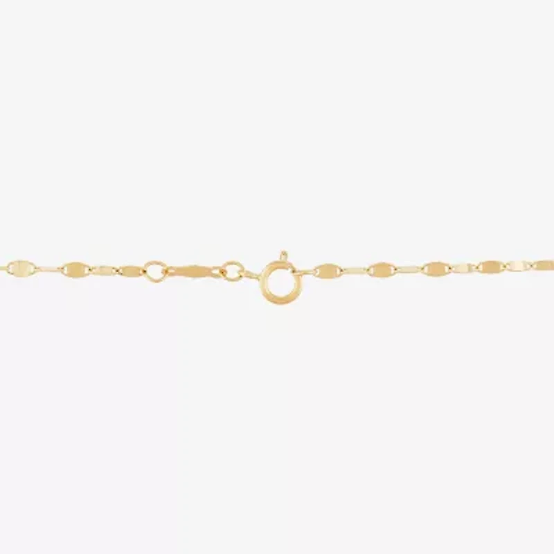 Womens 14K Gold 18 Inch Beaded Necklace