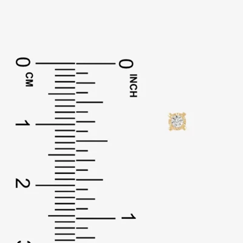 Girls Natural White Diamond 14K Gold Round 2-pc. Jewelry Set